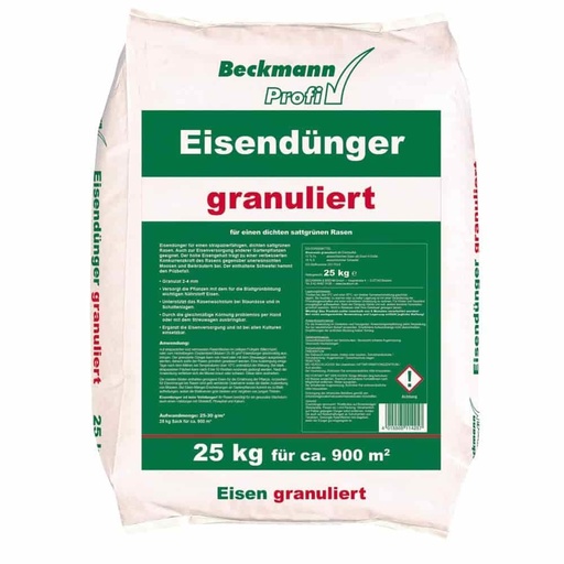 [BONI-11425] 25 kg granulerad Beckmann Järngödsel 2-4mm f. ca. 900m²