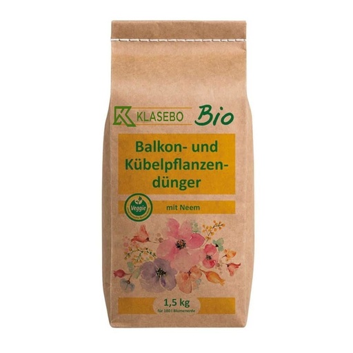 [BONI-10.355] Balkong- och krukväxtgödsel med Neem Bio 1,5 kg för ca. 180 l blomjord